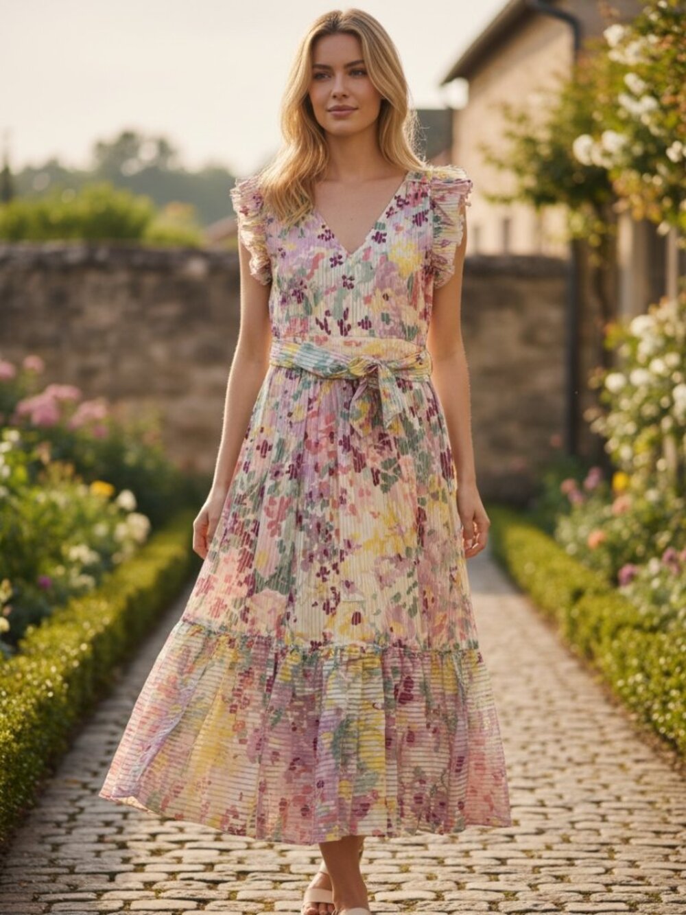 Brand New Kate Spade Painted Petals Burnout Midi Dress Size 10 NWT MSRP $428